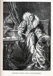 Elizabeth ondertekent Mary