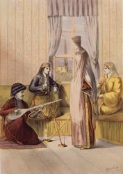 Een Armeense Bruid, gegraveerd door Charles Parsons, 1862