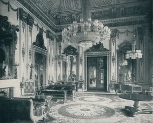 De witte tekenkamer in Buckingham Palace