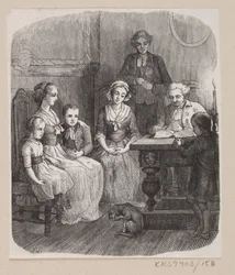 Illustratie voor "Alt op zijn juiste plaats" in H.C. Andersen, "Sprookjes en Verhalen", Deel 2