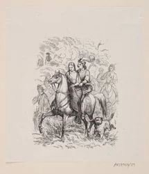 Illustratie voor "De wilde Zwanen" in H.C. Andersen, "Sprookjes en Verhalen", Deel 1