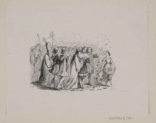 Illustratie voor "De wilde zwanen" in H.C. Andersen, "Sprookjes en verhalen", Deel 1