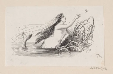 Illustratie voor "De Kleine Zeemeermin" in H.C. Andersen, "Sprookjes en Verhalen", Deel 1