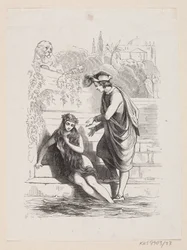 Illustratie voor "De kleine zeemeermin" in H.C. Andersen, "Sprookjes en verhalen", Deel 1