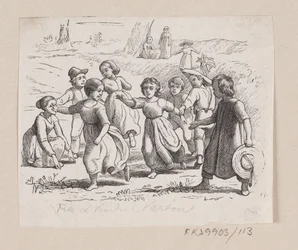 Illustratie voor "Vanuit een raam in Vartou" in H.C. Andersen, "Sprookjes en Verhalen", Deel 2