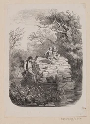 Illustratie voor "Ib en kleine Christine" in H.C. Andersen, "Sprookjes en Verhalen", Deel 2