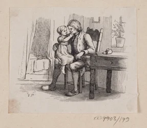 Illustratie voor "Ib en kleine Christine" in H.C. Andersen, "Sprookjes en Verhalen", Deel 2