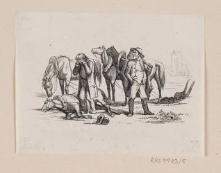 Illustratie voor "Kleine Claus en Grote Claus" in H.C. Andersen, "Sprookjes en Verhalen", Deel 1
