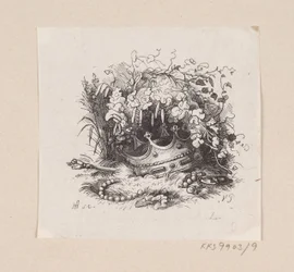 Illustratie bij ”Prindsessen paa Ærten” in H.C. Andersen, ”Eventyr og Historier”, deel 1