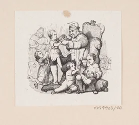 Illustratie voor "Reisekammeraten" in H.C. Andersen, "Sprookjes en Verhalen", Deel 1