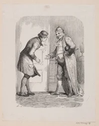 Illustratie voor "De Reisgenoot" in H.C. Andersen, "Sprookjes en Verhalen", Deel 1