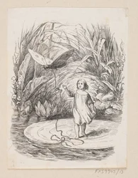 Illustratie voor "Duimelijntje" in H.C. Andersen, "Sprookjes en Verhalen", Deel 1