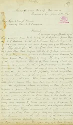 Brief van H. T. Reid, hoofdkwartier, Post of Providence, Louisiana, aan Brigadegeneraal Elias S. Dennis, 22 juni 1863