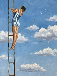 Sky Ladder-zwemmer