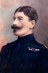 Generaal-majoor John Brabazon, bevelhebber van de Imperial Yeomanry, Zuid-Afrika, 1902