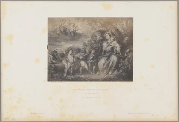 De Heilige Familie en de Engelen
