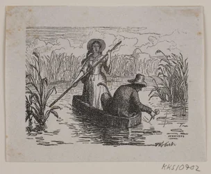 Illustratie voor T. A. Becker, "Ringen op Hastrup"