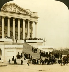 Aankomst bij het Capitool...Inauguratie van Roosevelt, Washington, 1905