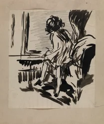 Zonder titel (Zittende figuur)