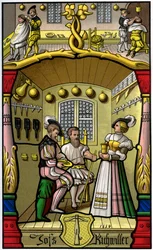 Barbier en pruikenmaker, 16e eeuw 1849