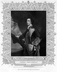 Admiraal George Brydges Rodney 1719-1792, 1e Baron Rodney, 19e eeuw