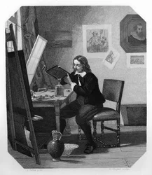 Cornelis Visscher, 17e-eeuwse Nederlandse graveur, c1870