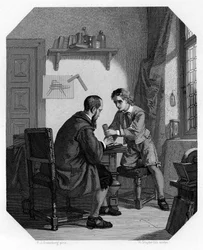 Hans Jansen en zijn zoon Sacharias, ca. 1870