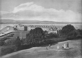 Exmouth, vanaf de Beacon, ca. 1896