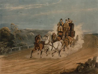 De postkoets achter op schema