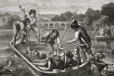 De verdrinking in de Loire tijdens het Terreurbewind