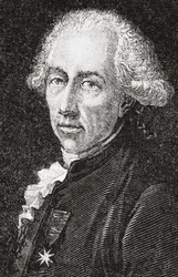 Francois Alexandre Frederic, Duc de la Rouchefoucauld-Liancourt, gegraveerd door Pannemaker-Ligny, uit 