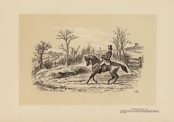 Jachtschetsen, Nr. 4, De man die de paden reed (gravure)