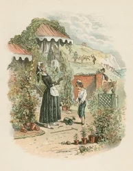 Scène uit David Copperfield door Charles Dickens, 1849-1850