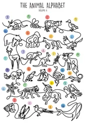 Dierenalfabet – lijntekeningen