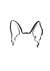 Minimalistische honden- en kattenoren
