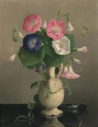 Vaas met Morning Glories, n.d. (olieverf op hout)