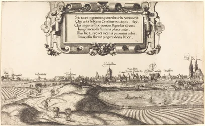 Uitzicht op Neurenberg vanuit het Oosten (linker gedeelte)