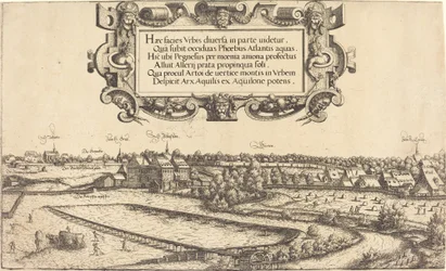Uitzicht op Neurenberg vanuit het Westen (linker gedeelte)