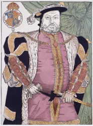 Koning Hendrik VIII van Engeland (gravure)