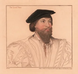 Thomas Vaux, Engelse dichter en edelman, 1812 (gravure)