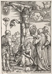 Christus aan het Kruis met Maria, St. Johannes, Maria Magdalena en St. Stefanus, 1505