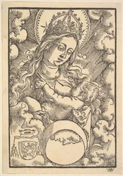 Madonna Lactans, uit Enchiridon poeticum, 1515