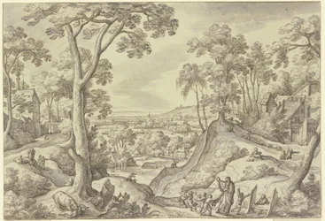 Landschap met de profeet Elisa