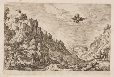 Plaat 13, uit Landschappen met scènes uit het Oude en Nieuwe Testament en Ovidius