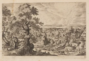 Plaat 16, uit Landschappen met scènes uit het Oude en Nieuwe Testament en Ovidius