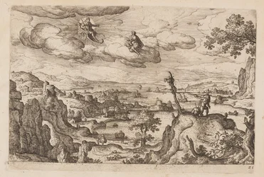 Plaat 25, uit Landschappen met scènes uit het Oude en Nieuwe Testament en Ovidius