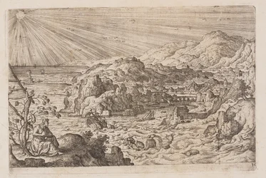 Plaat 30, uit Landschappen met scènes uit het Oude en Nieuwe Testament en Ovidius