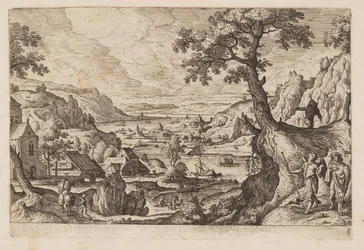 Plaat 8, uit Landschappen met scènes uit het Oude en Nieuwe Testament en Ovidius