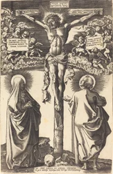 Christus aan het Kruis met de Maagd en Sint Jan