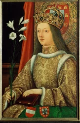 Eleonora van Portugal (schilderij op hout)